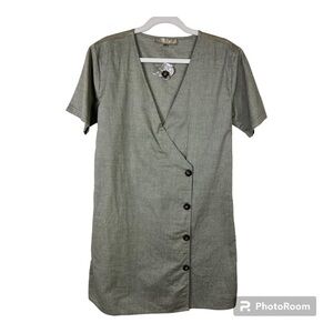 The Royal Standard Dorado Cotton Lightweight Wrap Dress Olive NWT Sz L